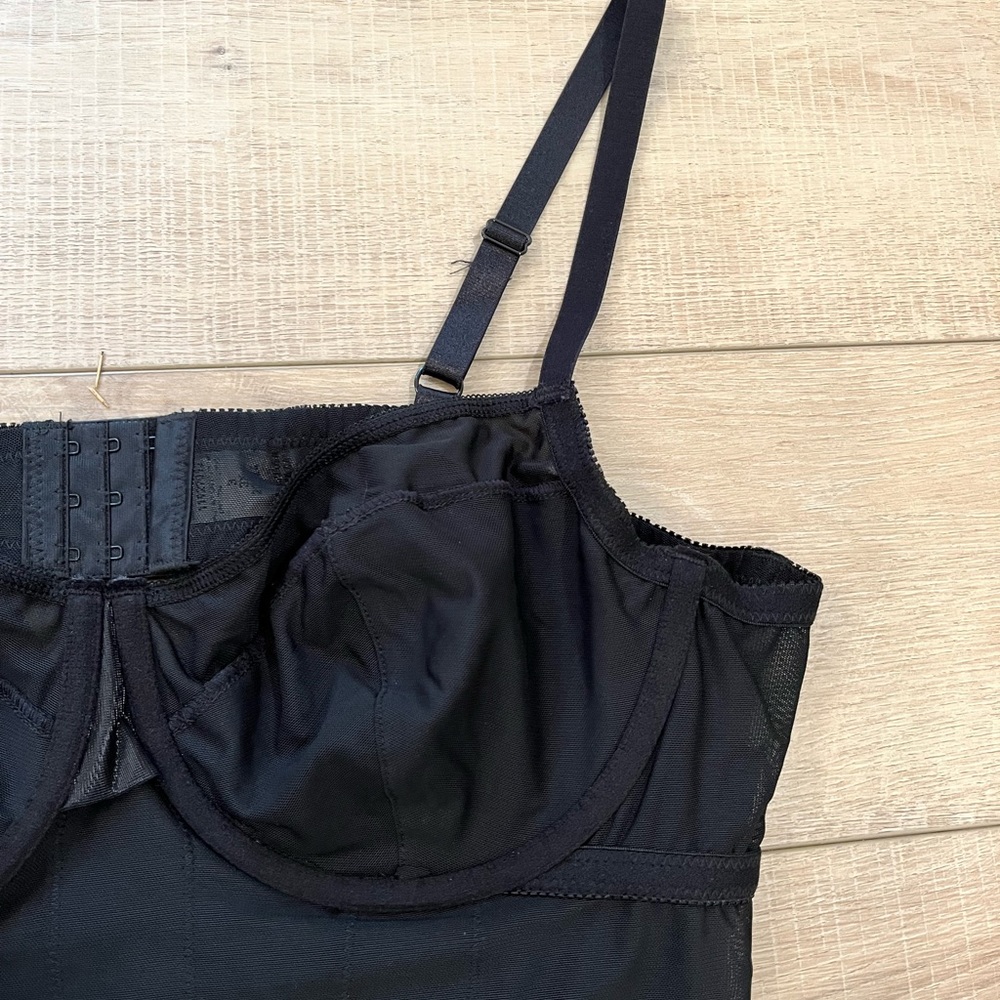 TORRID 3X black mesh strappy lingerie bodysuit NWT - Picture 7 of 9